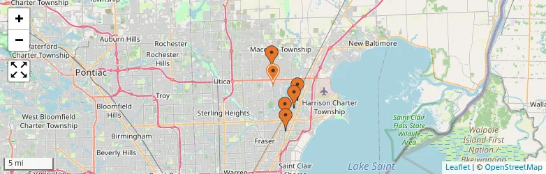 Related schools map