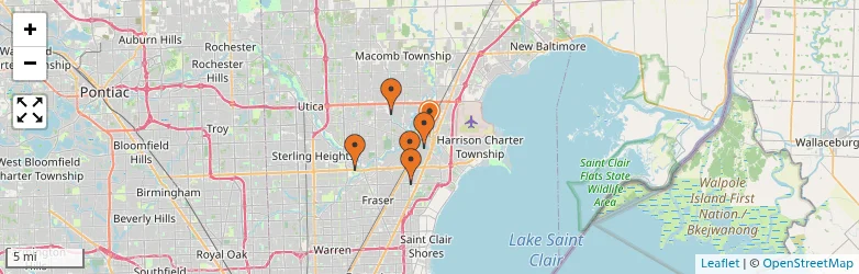 Related schools map