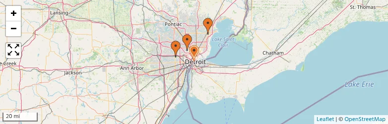 Related schools map