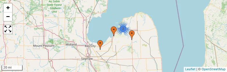 Related schools map