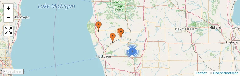 Related schools map