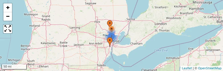 Related schools map