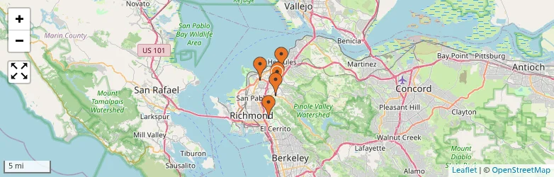 Related schools map
