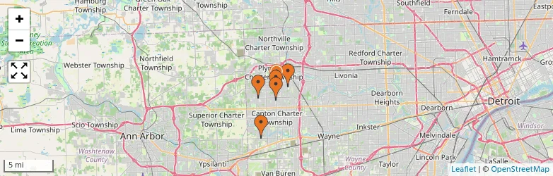 Related schools map