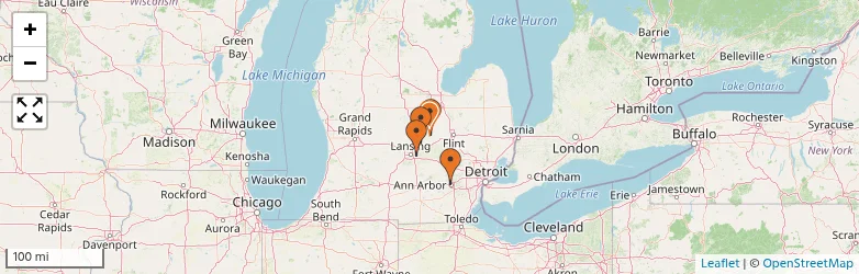 Related schools map