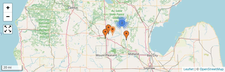 Related schools map