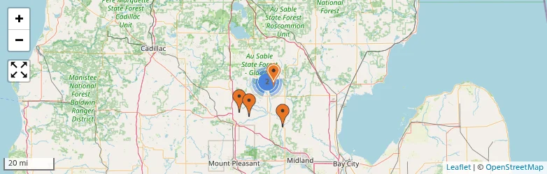 Related schools map