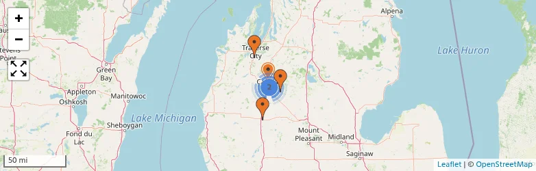 Related schools map