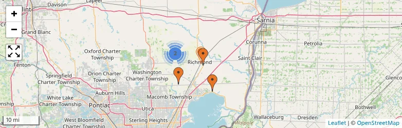 Related schools map