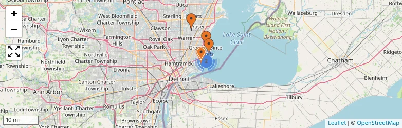 Related schools map