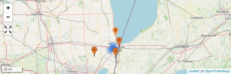 Related schools map