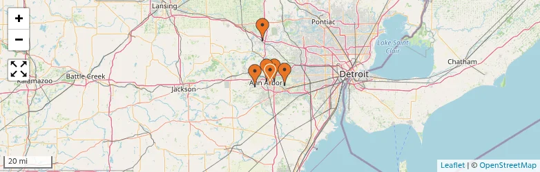 Related schools map