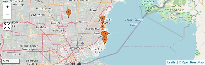 Related schools map