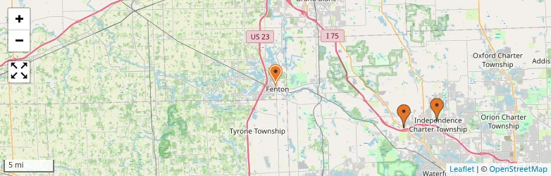 Related schools map