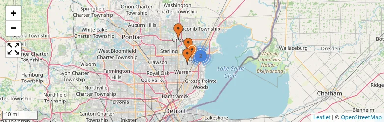 Related schools map