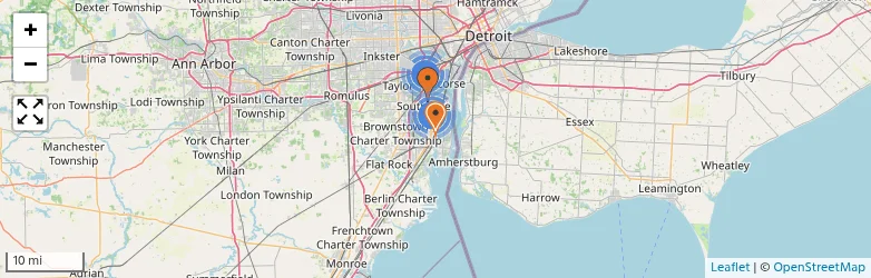 Related schools map