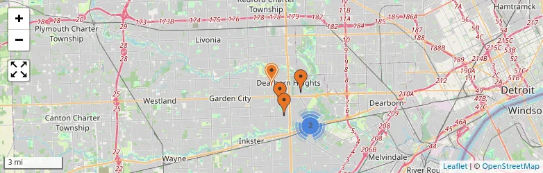 Related schools map