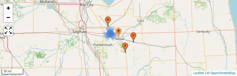 Related schools map