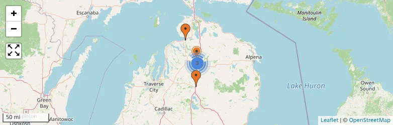 Related schools map