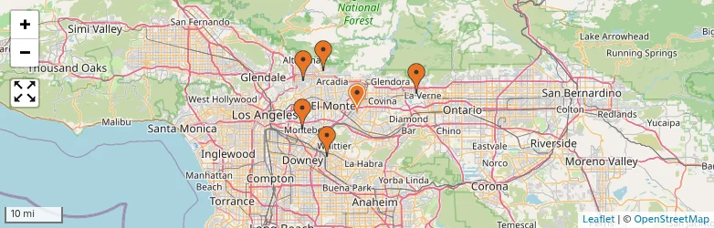 Related schools map