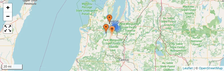Related schools map
