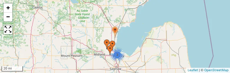 Related schools map