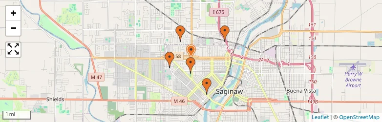 Related schools map