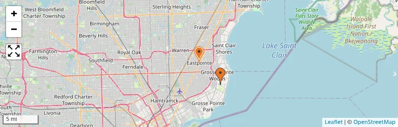 Related schools map