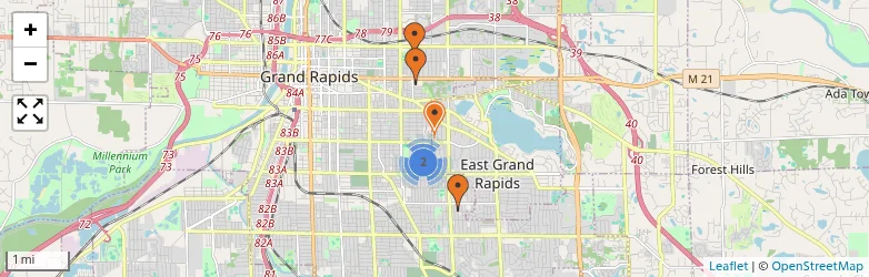 Related schools map