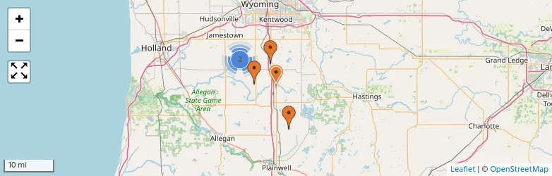 Related schools map