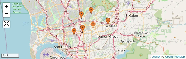 Related schools map