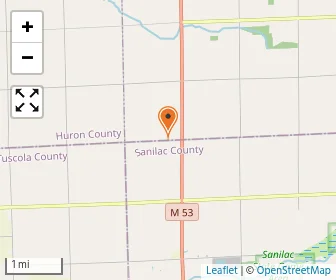 Map of Thumb Amish Parochial School