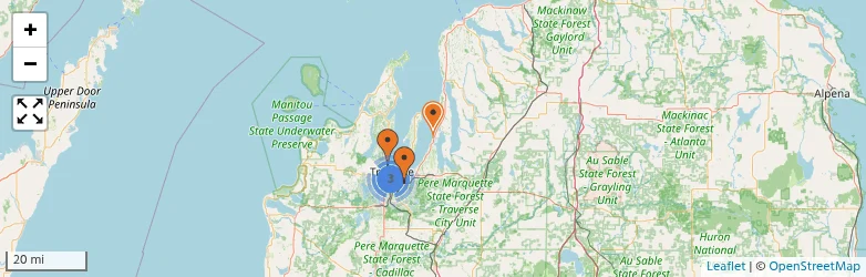 Related schools map