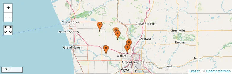 Related schools map