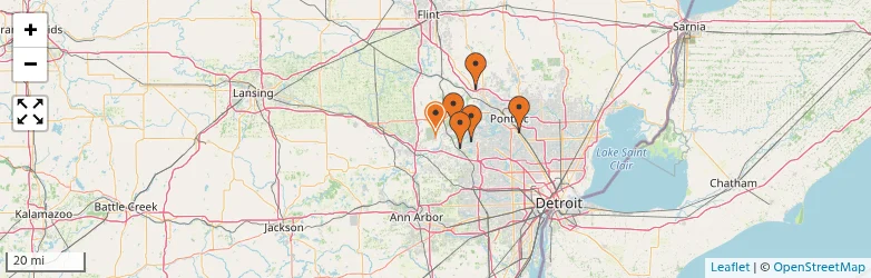 Related schools map