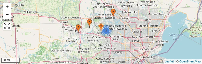 Related schools map