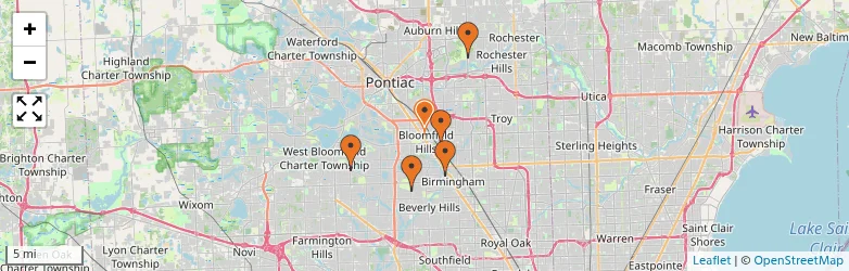 Related schools map