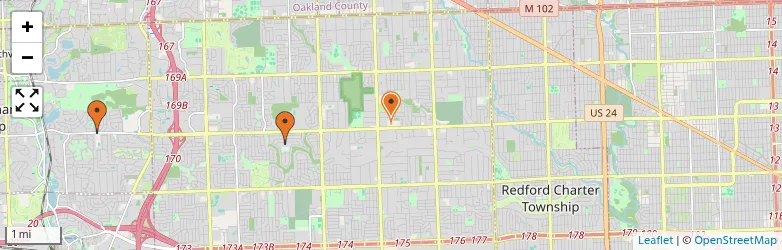 Related schools map