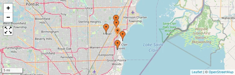 Related schools map