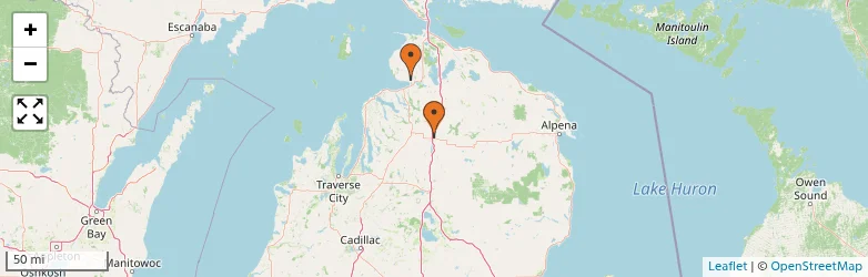 Related schools map
