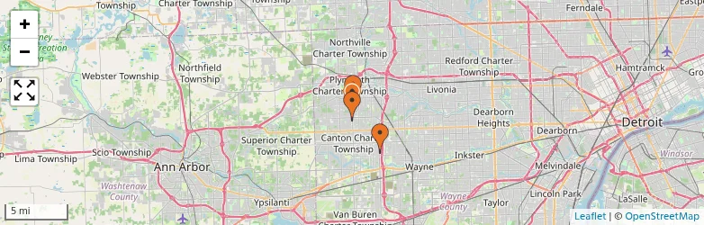 Related schools map