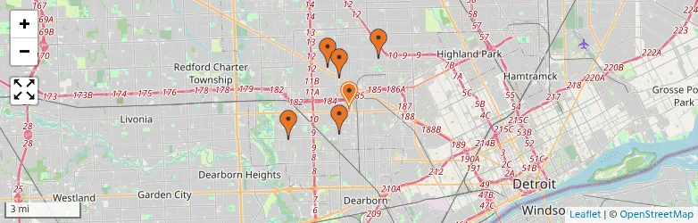 Related schools map