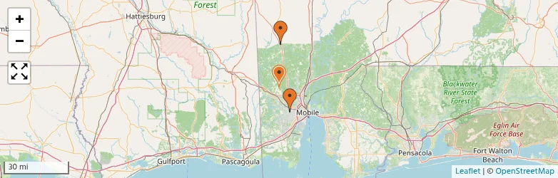 Related schools map