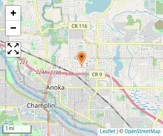 Map of Anoka Adventist Christian School