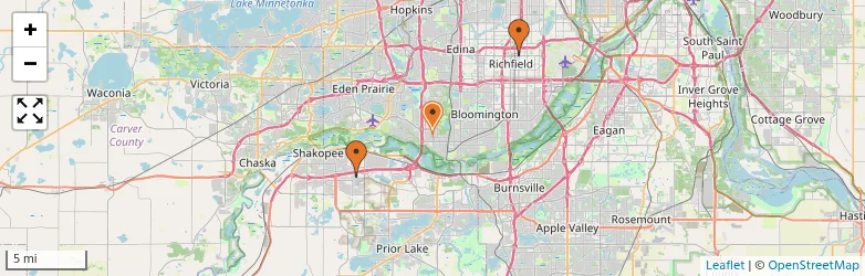 Related schools map