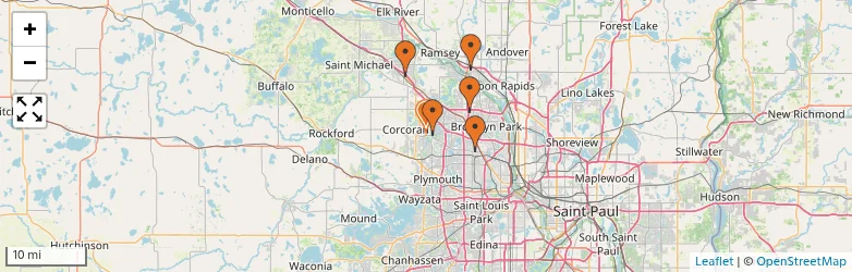 Related schools map