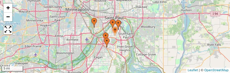 Related schools map