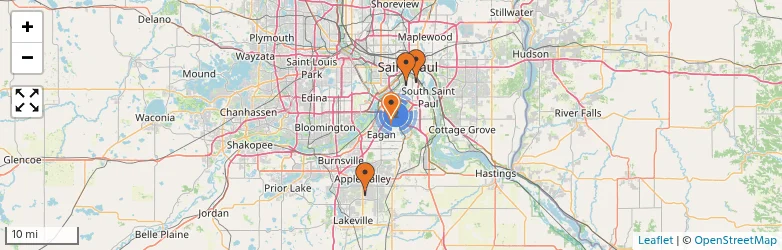 Related schools map