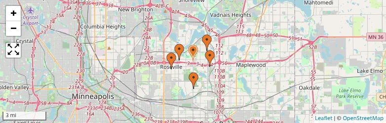 Related schools map