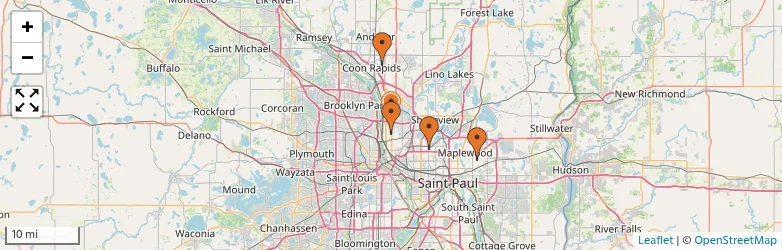Related schools map
